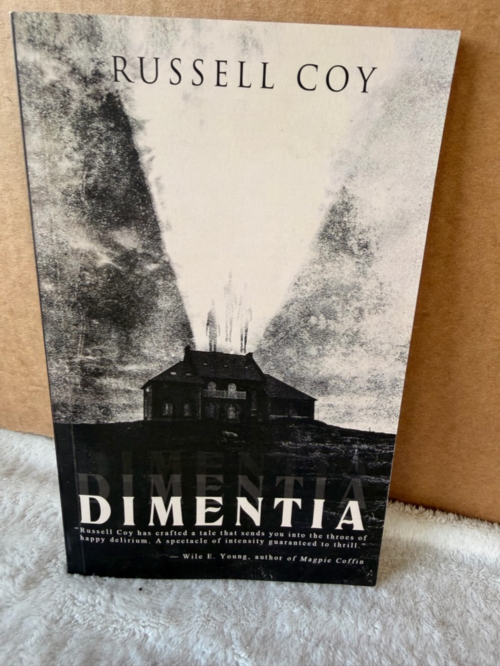 Russell Coy Dimentia SIGNED Paperback Book - HORROR